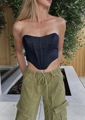 Picture of ''Too Many Nights'' Denim Corset Top