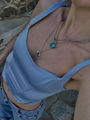 ''Ocean Eyes'' Baby Blue Corset Top