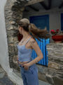 ''Ocean Eyes'' Baby Blue Corset Top