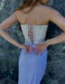 Picture of ''Rosemary''  Satin Off- White Corset Top