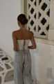 Picture of ''Rosemary''  Satin Off- White Corset Top