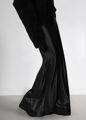 ''Kill Bill'' Black Maxi High Waist Satin Skirt