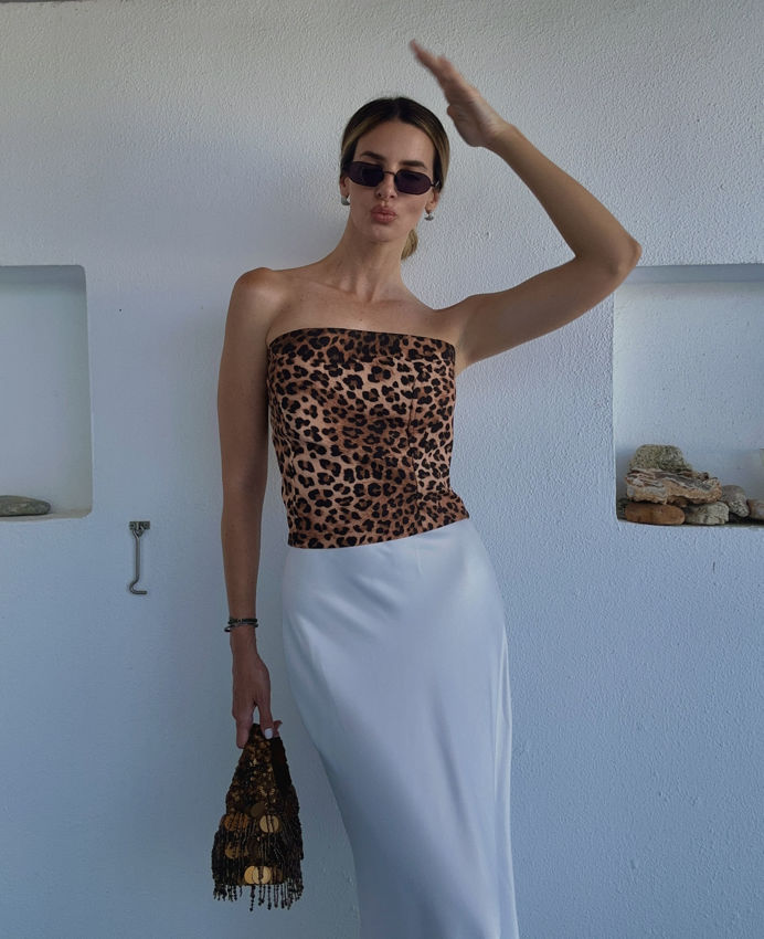 Picture of ''Brooklyn Baby'' Leopard Corset Top