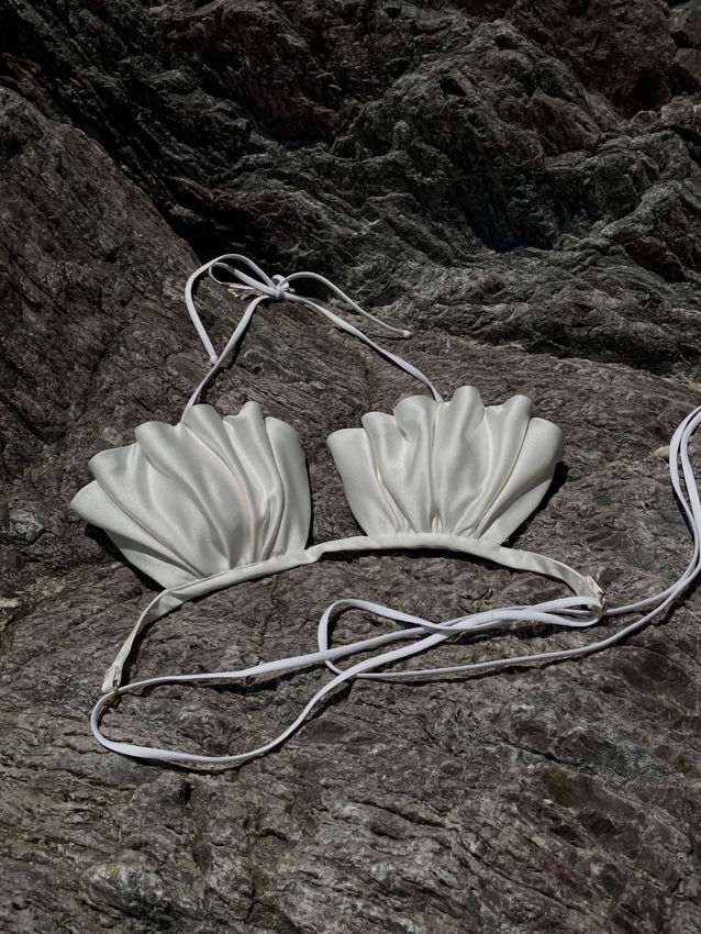 Picture of Seashell Bra Top Ivory White