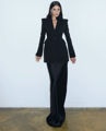''Kill Bill'' Black Maxi High Waist Satin Skirt