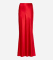 Picture of ''Flow''  Red Maxi High Waist Satin Skirt
